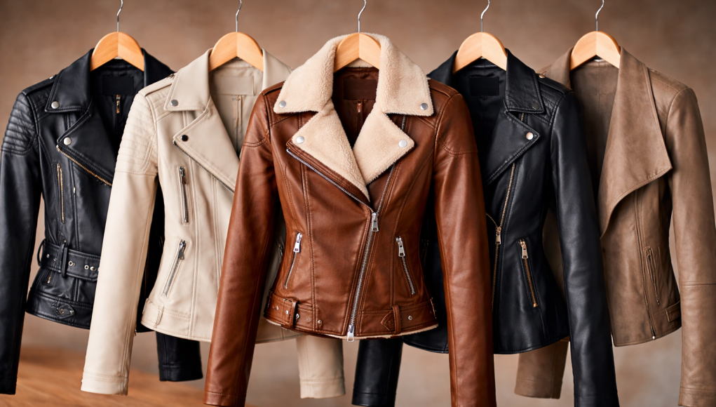 giacca di pelle da donna