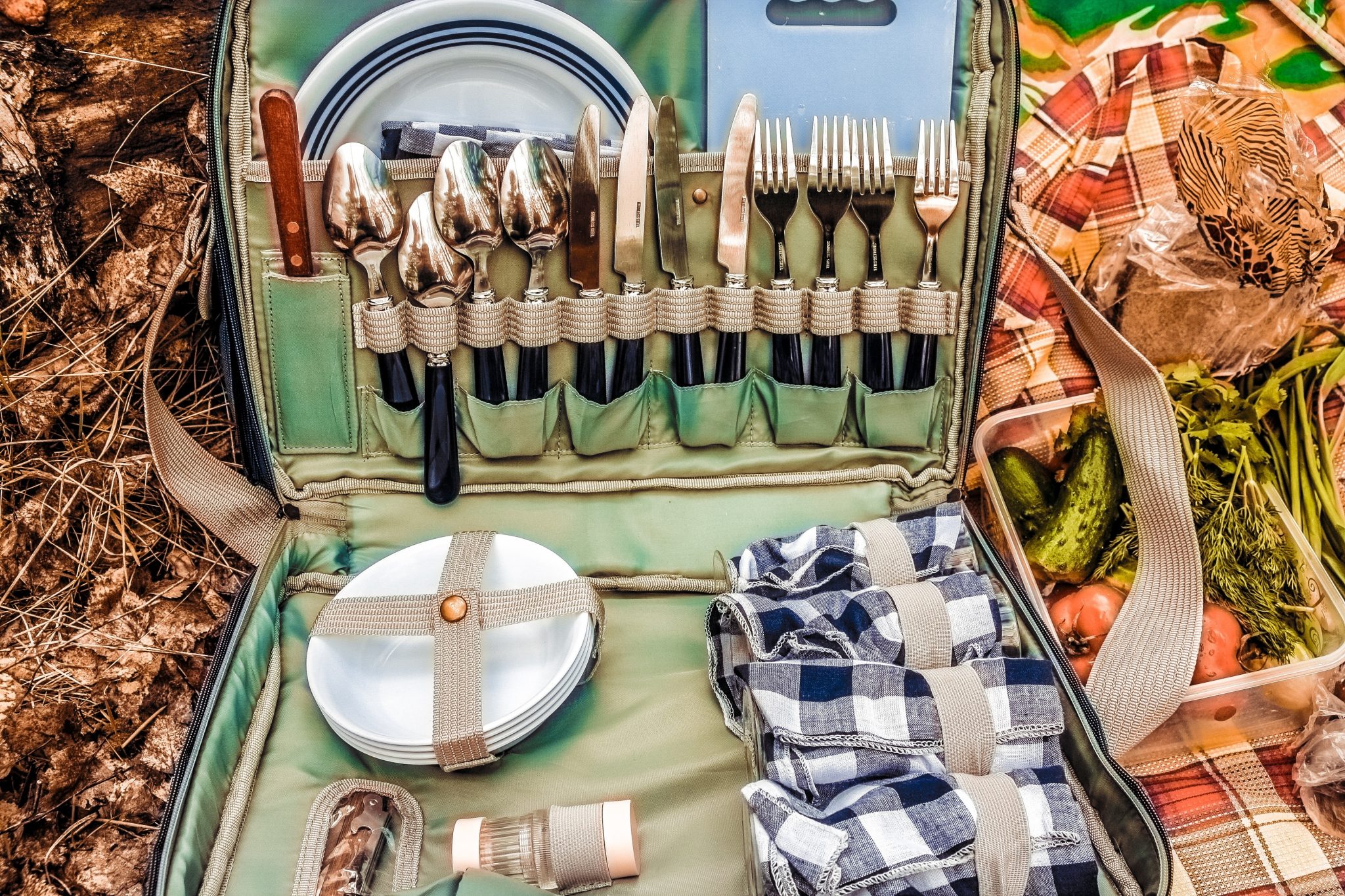 Cestino da Picnic in Vimini con Coperchio a Doppia Apertura e Maniglia - Cesto Vuoto con Fodera Rimovibile per Campeggio, Uscite, Regali, Archiviazione e Decorazione (margherita