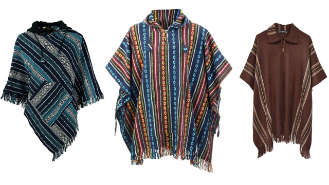 poncho uomo