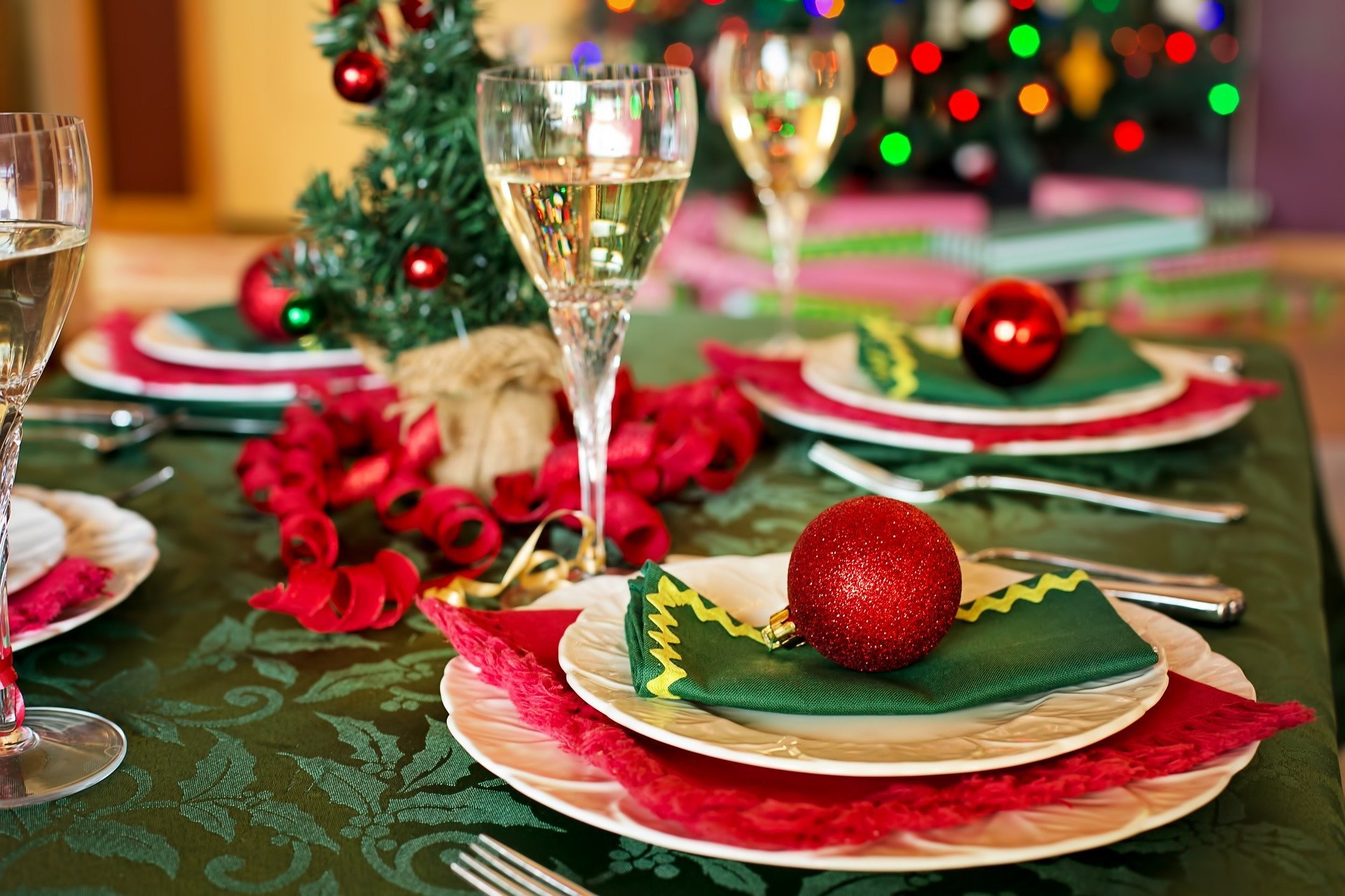 150 x 180 cm Wandefol tovaglia natalizia in tessuto cerato lavabile decorazione da tavolo fiocco di Natale fiocchi decorativi 
