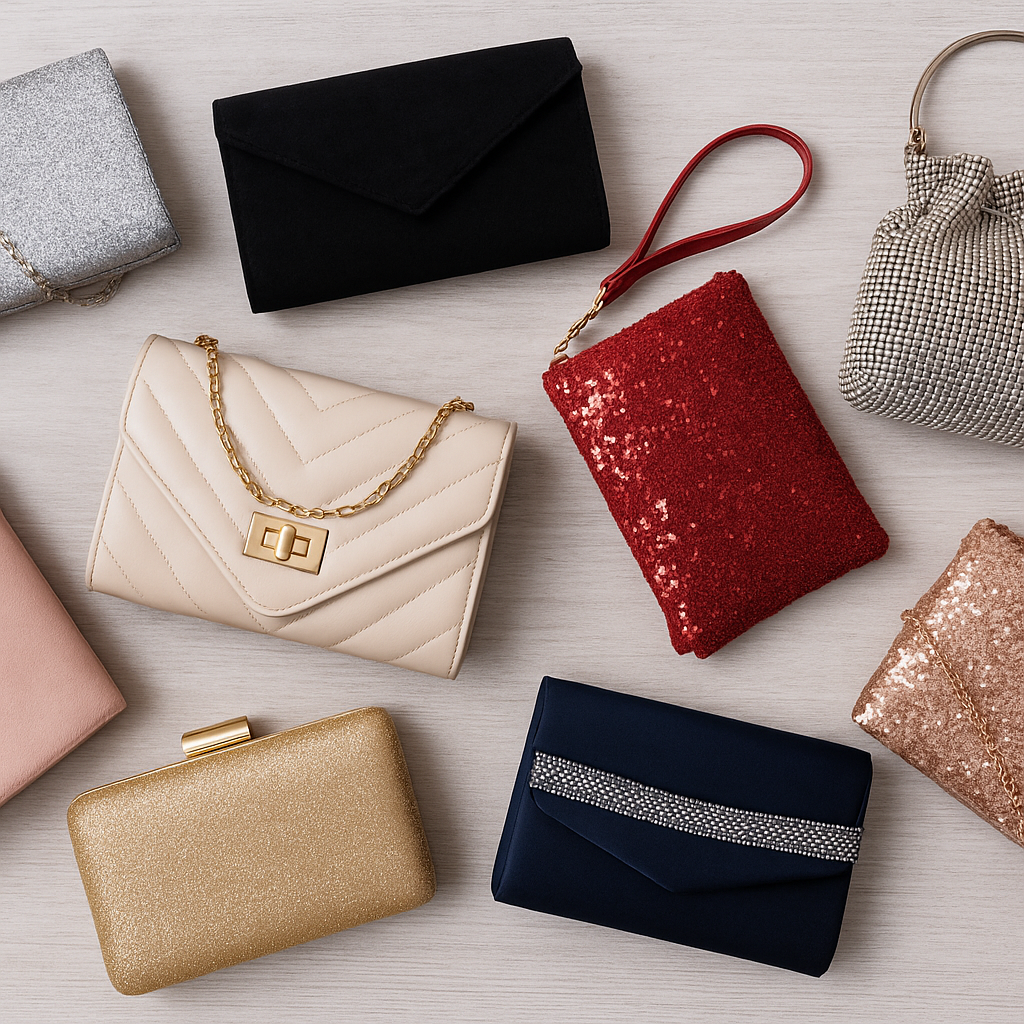 Pochette Donna Elegante Miss Lulu - Borsetta In Pelle Con Catena, Per Cerimonie E Serate - Foto 3