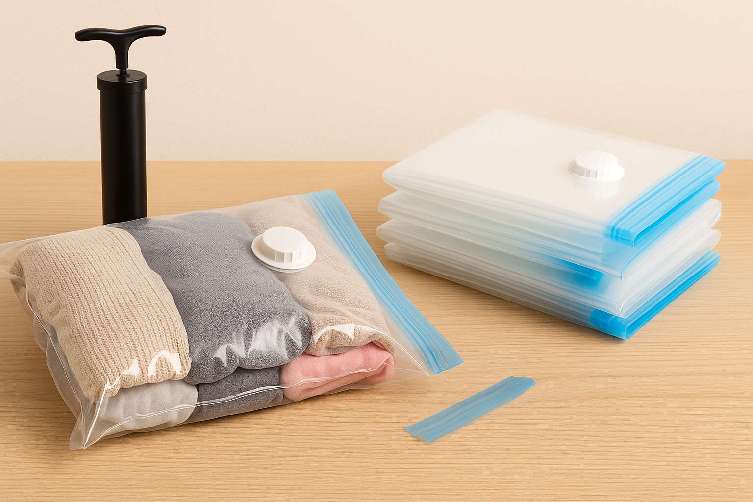 Confezione da 15 sacchetti sottovuoto con pompa elettrica, sacchetti salvaspazio (8 jumbo/7 grandi), a compressione, per trapunte e coperte, sigillanti vestiti essenziali da viaggio