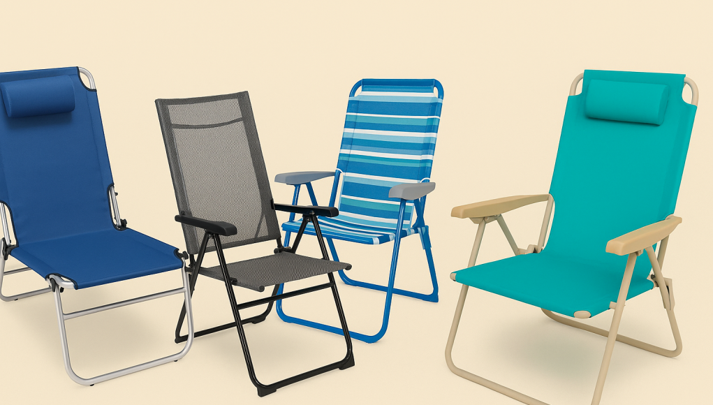 Sedia da spiaggia pieghevole portatile