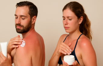 Crema per scottature solari