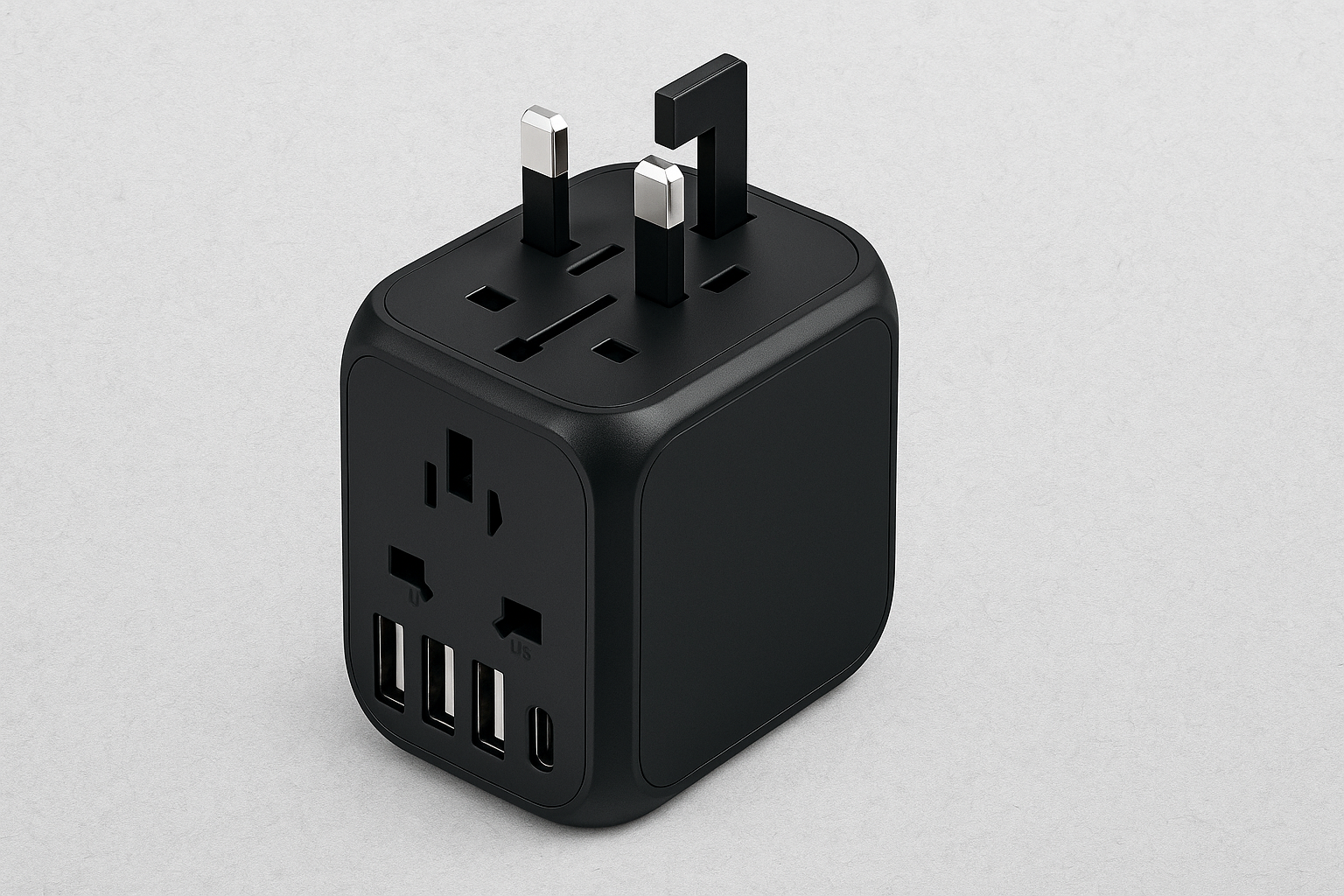 Adattatore Da Viaggio Universale 12 In 1 Con Convertitore Di Tensione Da 220V A 110V E 6 Porte USB (4.5A) - Prese UK/EU/US/AU - Cavo 1.5m - 4
