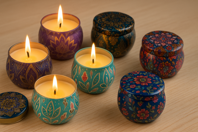 set di candele profumate