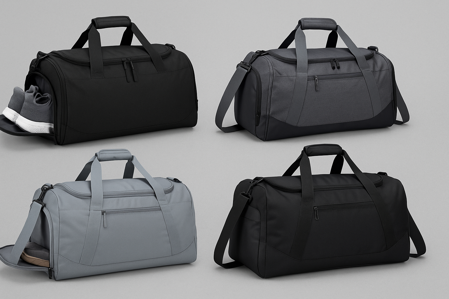 Borsone Sportivo Con Porta Scarpe - Duffel Bag Grande, Tasca Umida E Borsa Cosmetic, Ideale Per Palestra E Viaggi - Foto 8