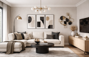 oggetti per decorare un soggiorno moderno