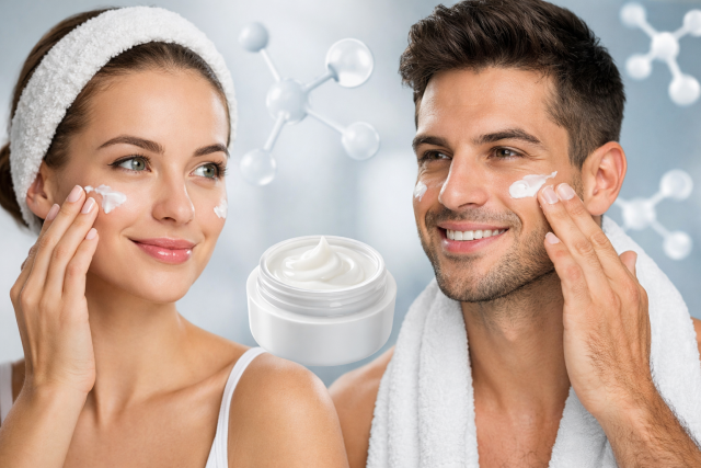 crema viso con peptidi