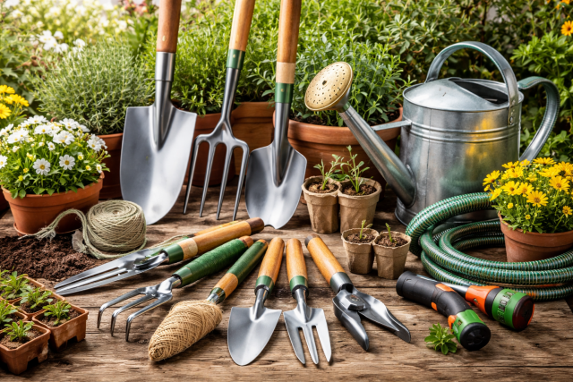 attrezzi da giardinaggio