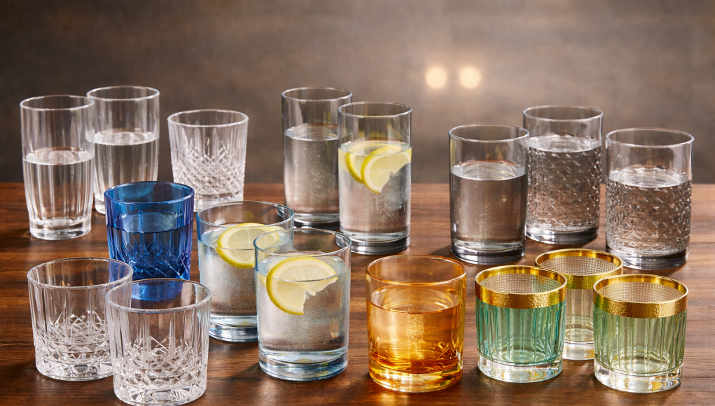 set di bicchieri