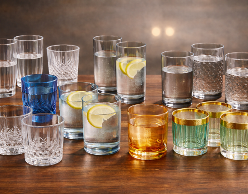 set di bicchieri