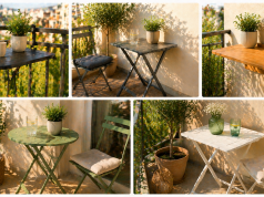 tavolino pieghevole da balcone