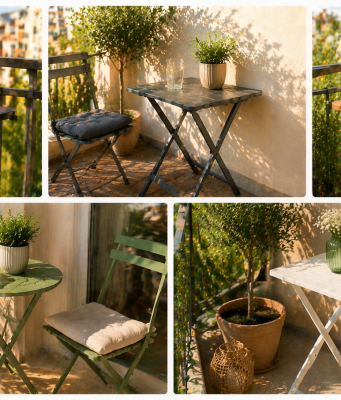 tavolino pieghevole da balcone