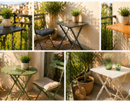 tavolino pieghevole da balcone