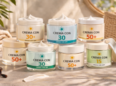 crema viso con protezione solare