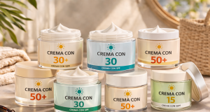 crema viso con protezione solare