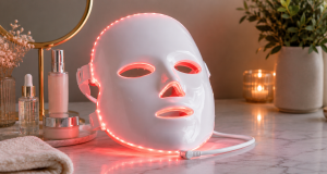 maschera led viso