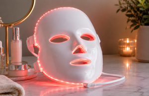 maschera led viso