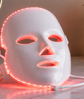 maschera led viso