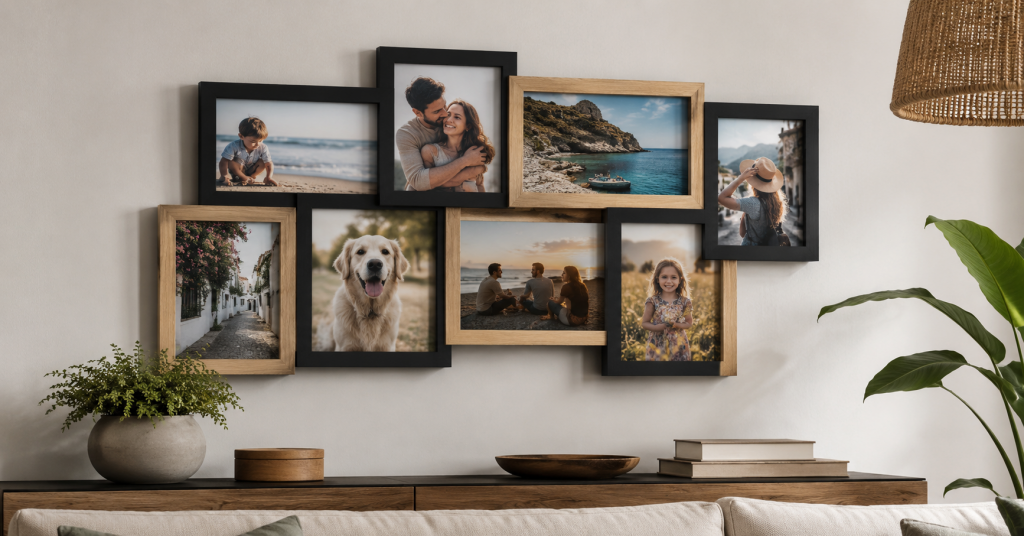 cornice multipla portafoto