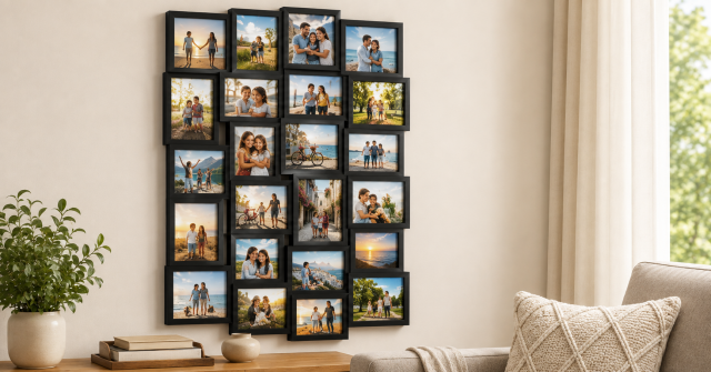 cornice multipla portafoto